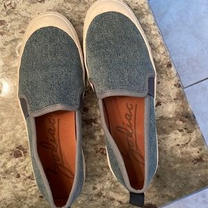 Zodiac Blue and Cream Women's Slippers